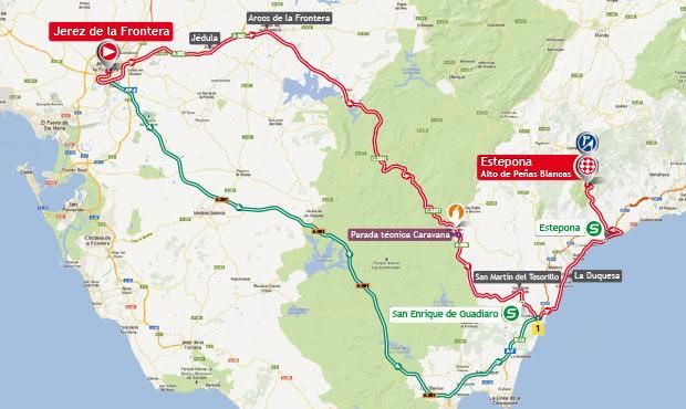 Vuelta a Espana 2013 Stage 8 Map