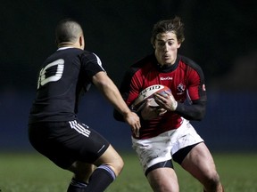 Jeff Hassler, shown here in action last winter for Canada vs New Zealand Maori, will make his first pro start for the Ospreys on Saturday. (Photo by Ben Hoskins/Getty Images)