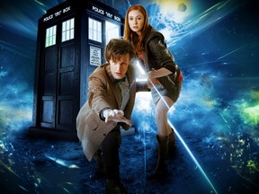 Matt Smith, the 11th actor to play the role of Doctor Who in the long-running British time-travel television series that first aired 50 years ago, is joined by Karen Gillan in the role of Amy Pond in the current version. (BBC SUBMITTED PHOTO)