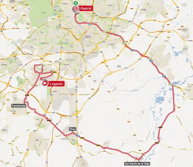 La Vuelta 2013 Stage 21 Map