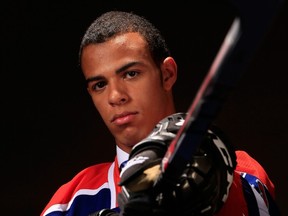 Darnell Nurse, 18, is making a case for sticking with the Edmonton Oilers after being the seventh selection in the 2013 draft. (Getty Images via National Hockey League).