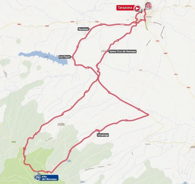 Vuelta a Espana 2013 Stage 11 Map