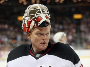 Cory Schneider will be an unfamiliar sight in the visiting team's goal tonight at Rogers Arena.  (Photo by Bruce Bennett/Getty Images)