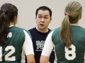 Riverside Rapids senior girls volleyball coach Bryan Gee has seen quick re-growth within his program. The Rapids, perched at No. 8 in B.C. Quad A rankings, play host to six of the tier's top seven-ranked teams at this weekend's 14th annual Red Serge Classic in Port Coquitlam. (Kevin Hill, Tri-Cities NOW)