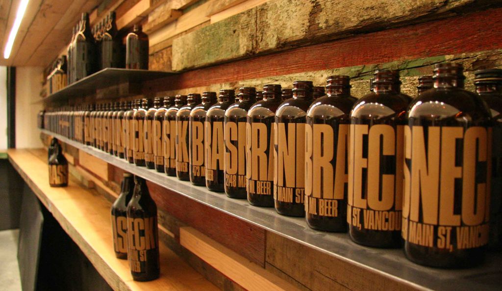 Brassneck Brewery growlers, Vancouver craft beer brewery