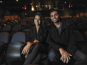 Patricia Isaac and DJ Parmar get ready for the Vancouver International South Asian Film Festival. (Photo by Jason Payne/ PNG)
