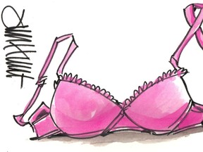 pink bra breast cancer awareness lori welbourne