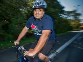 Ken Herar is an organizer of the Cycling4diversity Week and has commented on the Racism Project series in The Province. (Ric Ernst/PNG FILES)
