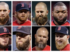 Boston Red Sox players and their facial hair.