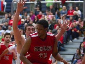 Simon Fraser's David Gebru showed a lot in his abbreviated stint last season. The Clan hopes 2013-14 will be his breakthrough. (Ron Hole, SFU athletics)