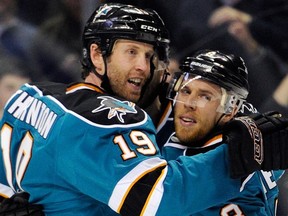 Why does it always seem like Joe Thornton has the last laugh on everybody? Because Jovial Joe is no Ordinary Joe. (Getty Images via National Hockey League)