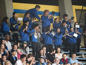 Whether it's Destination Calgary or Destination Saskatoon, UBC's athletic department needs to send its band on the road next week to cheer on its playoff bound football team. (Richard Lam, UBC athletics)