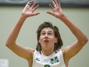 Earl Marriott senior setter Byron Keturakis has had a giant impact on the fortunes of a Surrey team headed to the B.C. Triple A championships in Kelowna. (PNG photo)