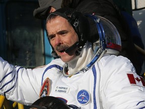 Chris Hadfield just before he set off on his last space missiom