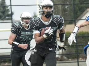 Mission's Jesse Walker was a highlight reel unto himself Saturday at Mouat Field in Abby, leading his team past Ballenas. (Rod Wiens, sportsinmotion.com)