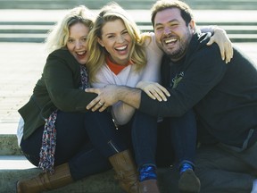 Michelle Ouellet, Ali Liebert and Nicholas Carella are heading to the Whistler FIlm Festival. (Arlen Redekop / PNG staff photo)