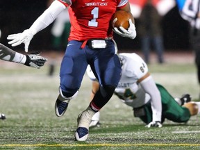 Simon Fraser running back Chris Tolbert helped the Clan get past Humboldt State on Saturday. (Ron Hole, SFU athletics)