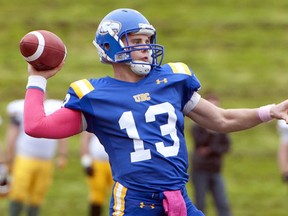 UBC Thunderbirds' quarterback Carson Williams will be a part of a deeper and more experience group of blue-and-gold pivots in 2014. (Richard Lam, UBC athletics)