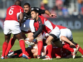 Phil Mack makes his return to the Canada sevens lineup in Hong Kong. (Photo by Claus Andersen/Getty Images)