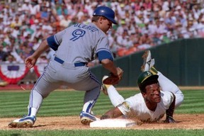 Rickey Henderson has come through Las Vegas for many yearsas a MLB  Player and a Coach. He's been great during each visit. #tbt