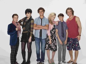 Travis Turner, Charlie Storwick, Kolton Stewart, Sydney Scotia, Harrison Houde and Dylan Playfair star in YTV's Some Assembly Required. (photo submitted)