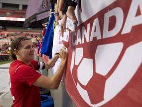 Burnaby's Christine Sinclair after facing Mexico at B.C. Place. (Richard Lam/PNG)