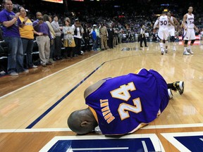 When you get injured on the road, even the people in the expensive courtside seats applaud your ACL injury.