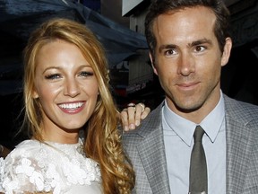 Blake Lively, seen here with husband Ryan Reynolds, is  heading to his Vancouver hometown for her next movie.  (AP  file photo)