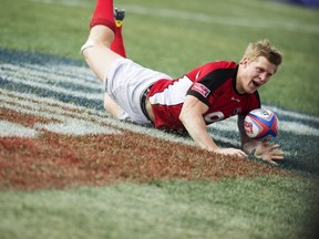 John Moonlight was all smiles as Canada knocked off the USA in the plate semifinals at the 2013 USA Sevens. Will Canada make a repeat appearance in the top 8? (JIM WATSON/AFP/Getty Images)