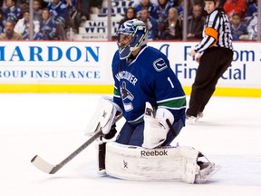 The Canucks and Hockey Canada need to know how serious the injury is to goaltender Roberto Luongo.  (Photo by Rich Lam/Getty Images)