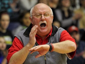 Head coach Neil Brown and his No. 1-ranked Brookswood Bobcats put a 24-1 record on the line today (4:45 p.m.) against MEI in the Top 10 Shootout final at Coquitlam's Centennial Secondary. (PNG photo)