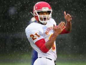 It's just a brief timeout for Mouat running back Maleek Irons before he embarks on a career at NCAA Ohio University next season. (Nick Procaylo, PNG photo)