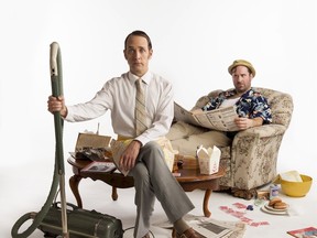 Robert Moloney and Andrew McNee in The Odd Couple. (photo by David Cooper)
