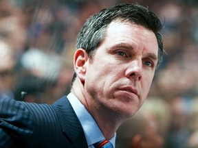 Mike Sullivan coached the Boston Bruins for two seasons and is no stranger to calling the shots behind an NHL bench (Getty Images via National Hockey League).