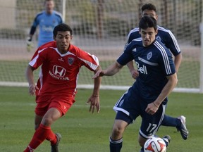 Omar Salgado's time with the Whitecaps is officially over. He was dealt to New York City on Monday.
(Photo: Marc Weber)