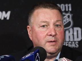 Mike Gillis has had mixed results going the rental route at the NHL trade deadline. The Canucks general manager is loathe to part with prospects and draft picks as his club begins to build some needed depth. (Getty Images via National Hockey League).