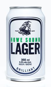 Howe Sound Lager craft beer can