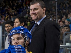 UBC Thunderbirds' head coach Milan Dragicevic will try to save the program Wednesday morning, then try to lead his team into the playoffs over the weekend. (Bob Frid, UBC athletics)