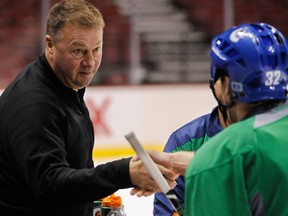 Assume you're Mike Gillis - you've just dumped Dale Weise...what's next? (Photo by Ric Ernst/PNG)