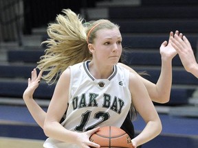 Oak Bay's Ashley Dukeshire in action during her team's victory over Argyle Wednesday in the opening round of the BC Triple A girls championships in Langley. (PNG photo)