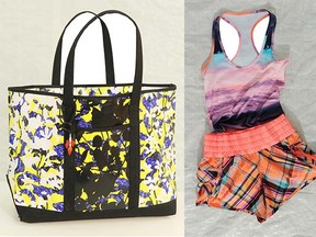 A tote bag from Target or tank top and shorts from Lululemon can get you started mixing prints this spring.