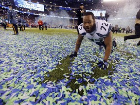 Michael Bennett of the Seattle Seahawks. AP photo