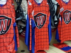 Unknown if they come equipped with spidey-sense. (Las Vegas Wranglers/Twitter)