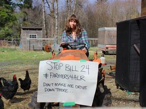 Farmers across B.C. are posting #felfies to protest Bill 24 and changes to the ALR.