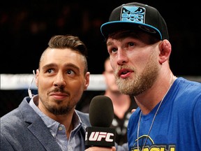 Dan Hardy interviews Alexander Gustafsson after his win over Jimi Manuwa at UFC Fight Night: Gustafsson vs. Manuwa in London last month.