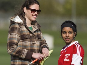 Burnaby Central Wildcats assistant girls soccer coach Jacqui Ferraby was a member of our first Head of the Class back in 2000. (Gerry Kahrmann, PNG photo)