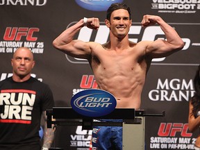 K.J. Noons at the UFC 160 weigh-ins ahead of his fight with Donald Cerrone. Noons will now face Sam Stout at the TUF Nations Finale in Quebec City next Wednesday.
