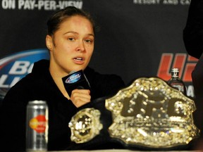 UFC women's bantamweight champion Ronda Rousey.