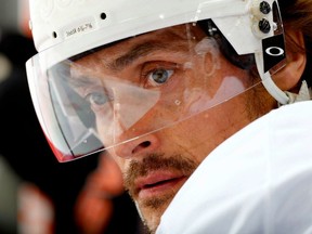 Longtime NHL star Teemun Selanne will play his last game at Rogers Arena against the Canucks on Monday. (Photo by Gerry Thomas/NHLI via Getty Images)