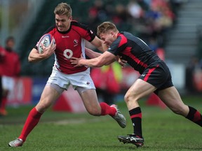 Chauncey O'Toole in action for Canada in 2013.